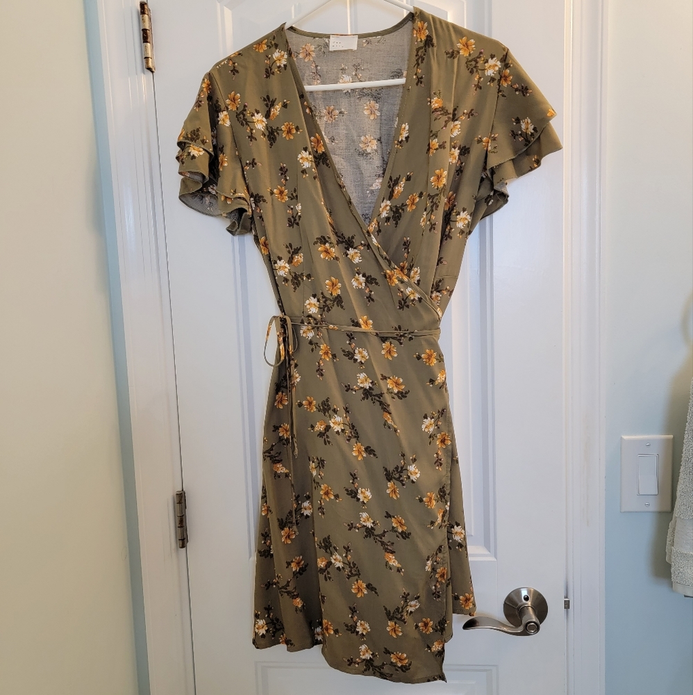 dee elly mini wrap dress